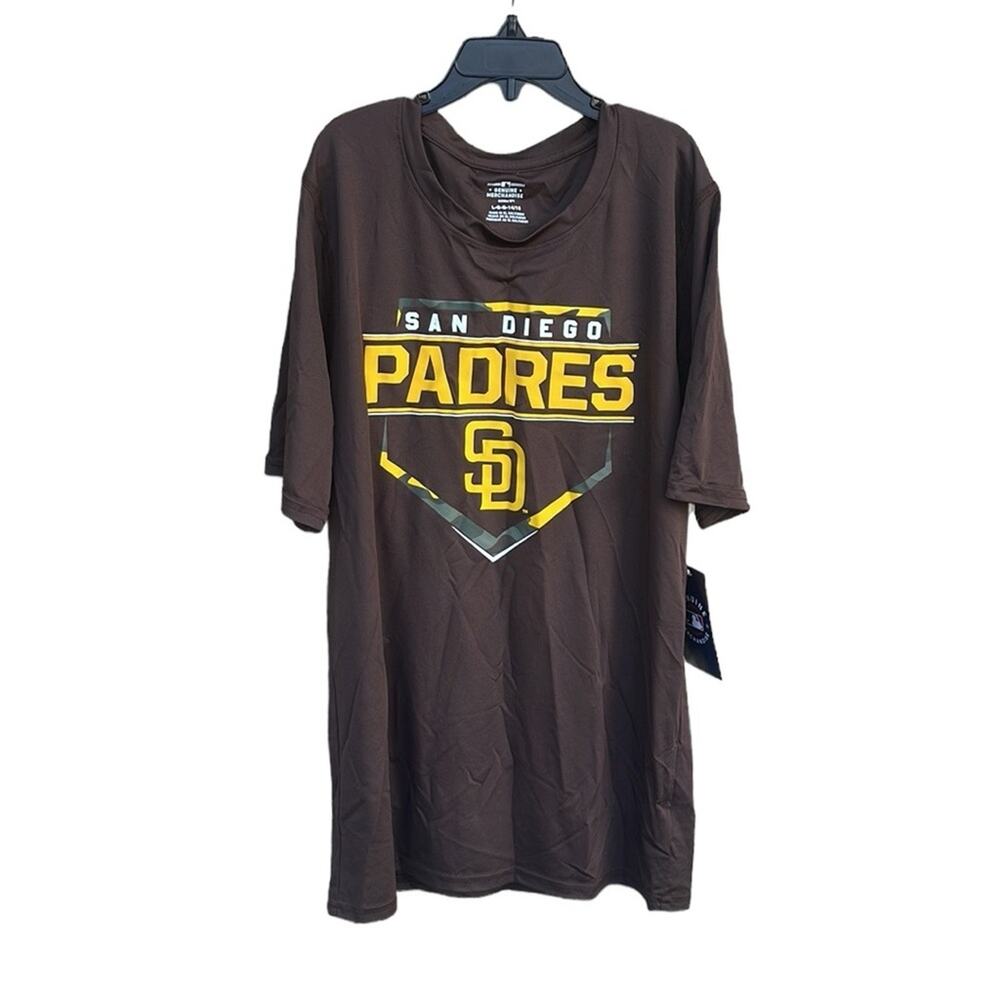 Genuine Merchandise San Diego Padres brown t-shirt size youth XL 18/20 NEW